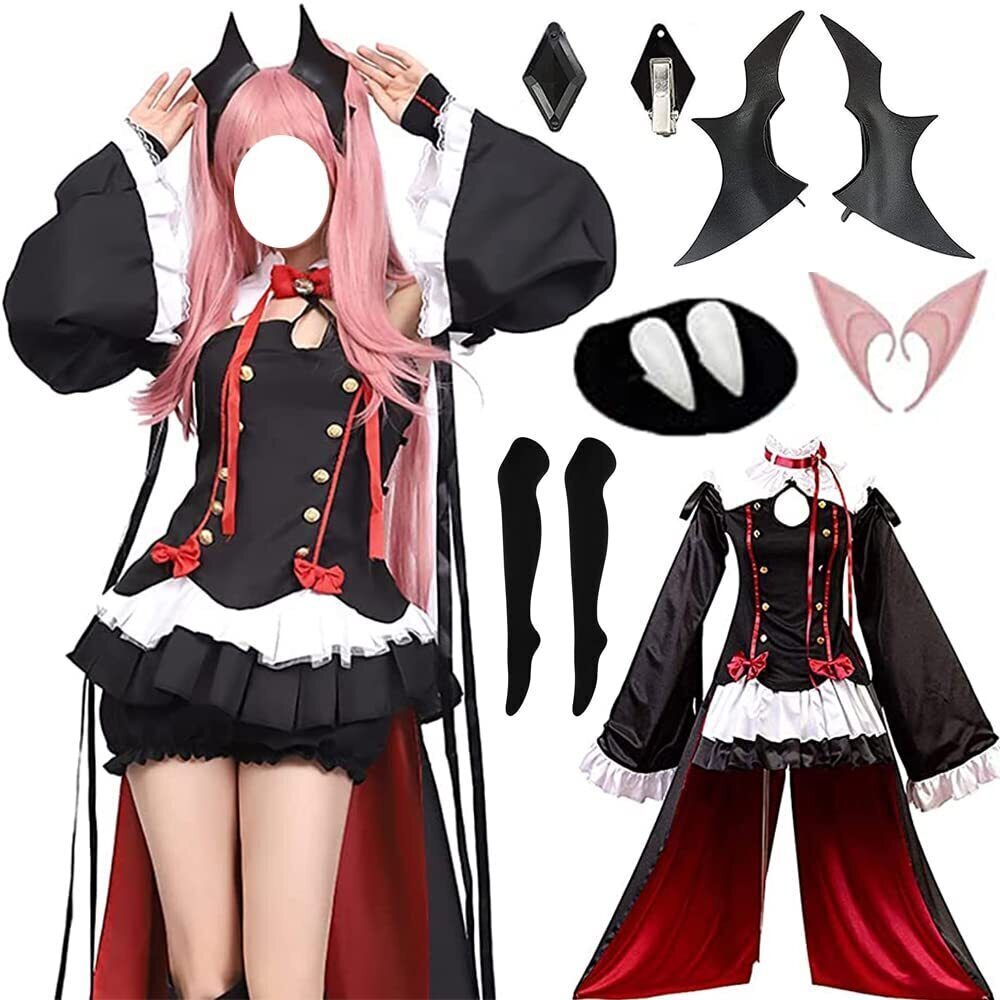 7644 Krul Tepes Cosplay Costume Outfit Seraph of the End Cosplay Uniform